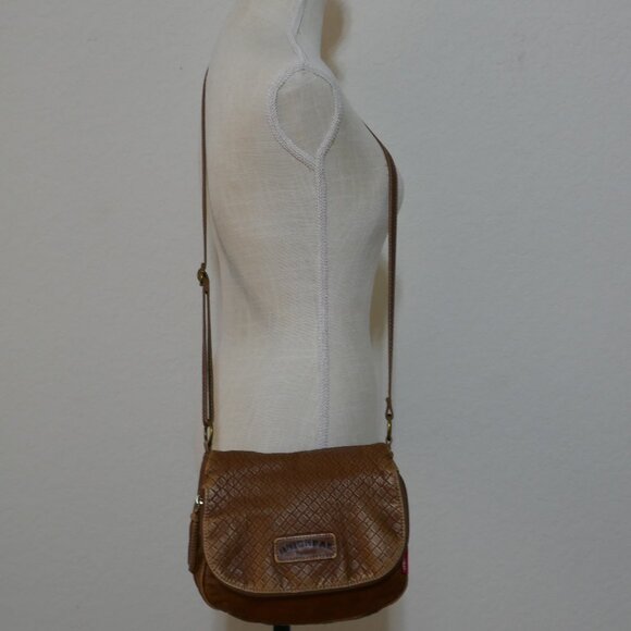 Union Bay Brown Soft Faux Leather Crossbody Shoulderbag 10" x 8" in - Picture 3 of 14